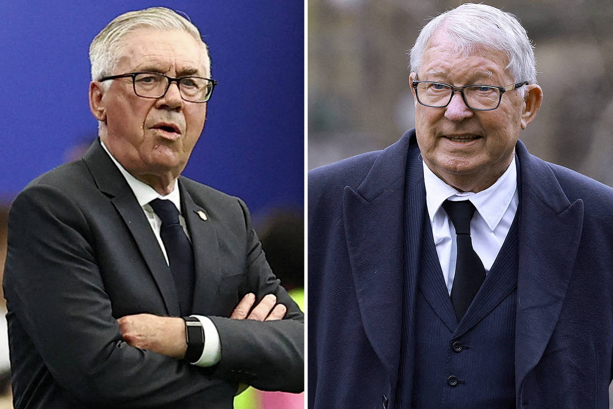 Respeito entre Ferguson e Ancelotti, oráculos do futebol, foi construído em 14 duelos