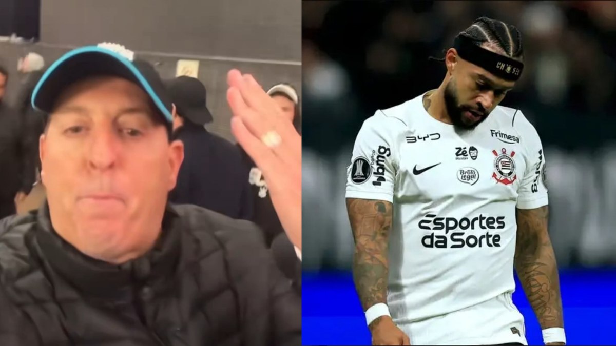 Jornalista ataca Memphis após queda do Corinthians: "Vai pra p**"