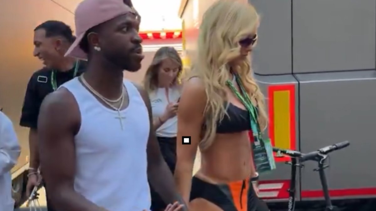 GP da Espanha: Virginia acompanha Vini Jr. e tem look detonado