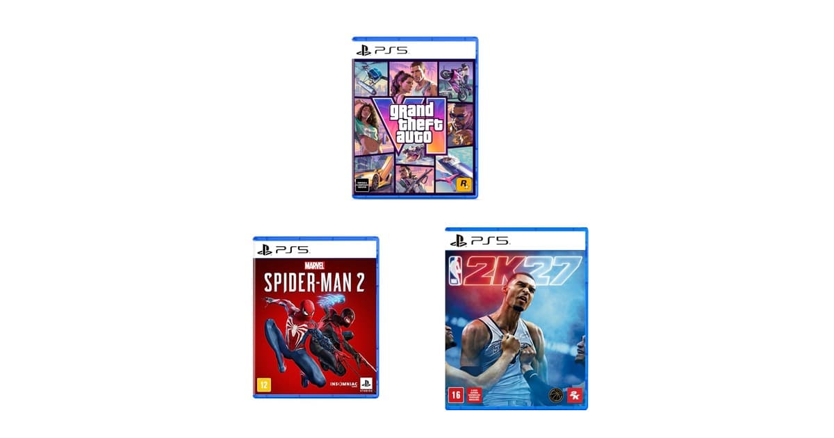 GTA VI chegou e a lista de jogos PS5 em promoção está imperdível
