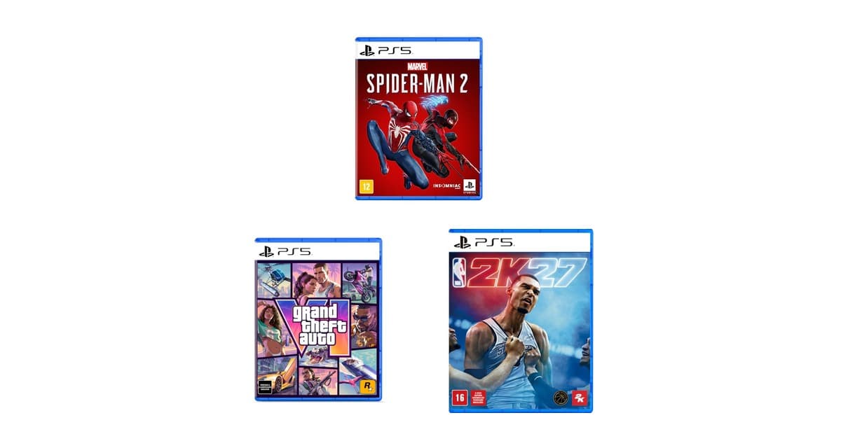 Spider-Man, GTA VI e mais: uma seleção de jogos PS5 em promoção na Amazon