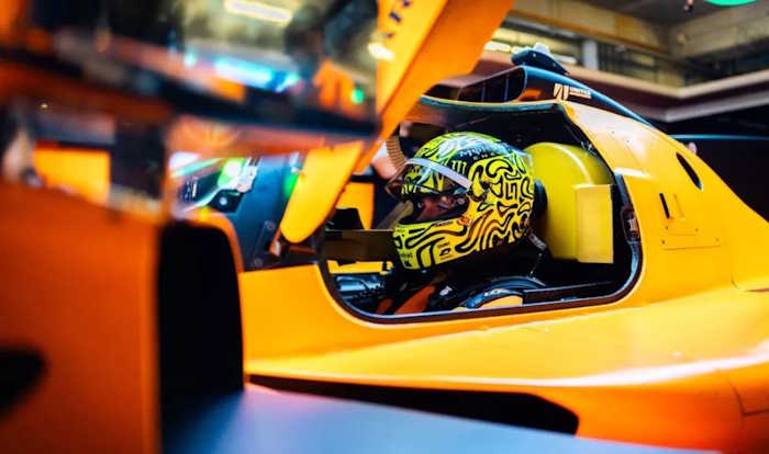 Lando Norris testa o Hypercar de Le Mans da McLaren